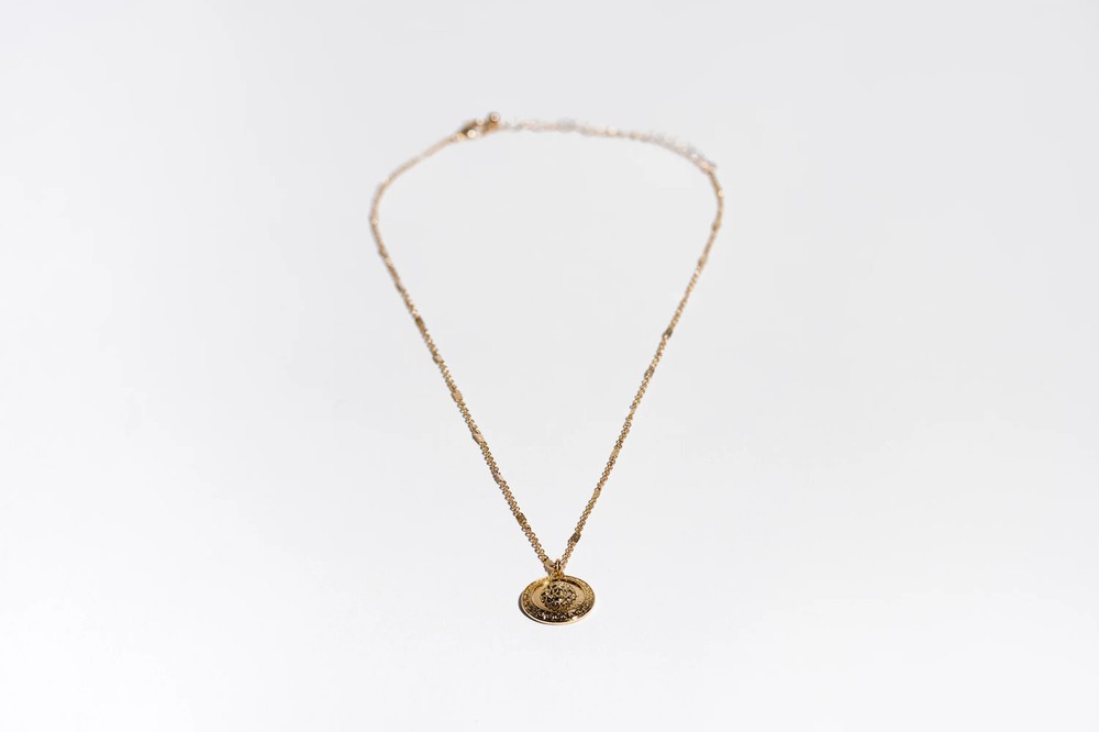Gold Colorful Crystal Necklace