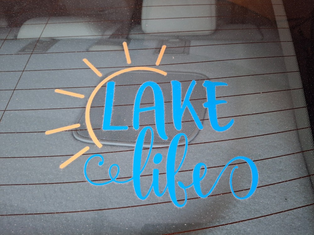 Lake Life Window Decal, see description