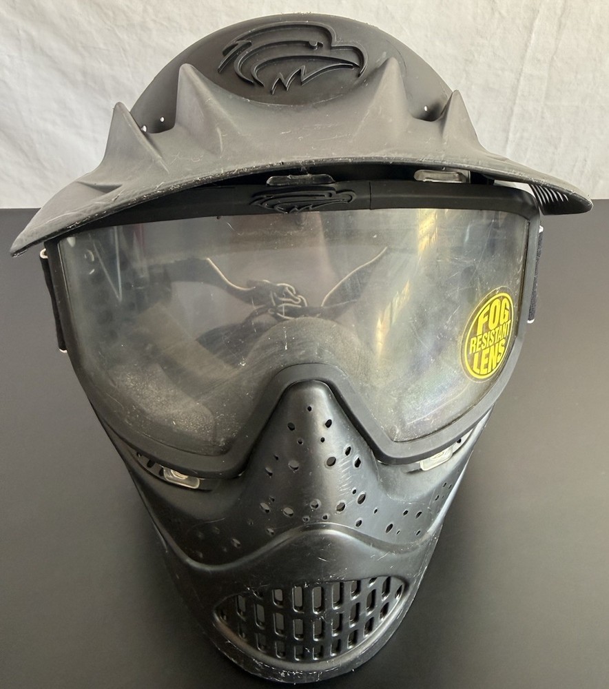 Brass Eagle Full Face Paintball Mask & Goggles Black Unisex Size Adjustable