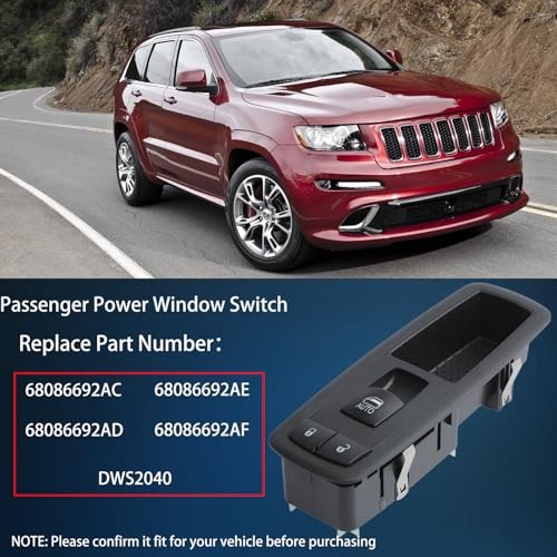 Passenger Power Window Switch Control Button Compatible with Dodge Durango