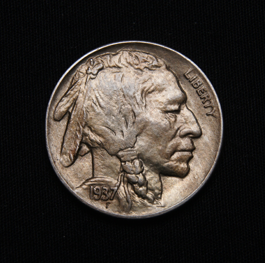 1937-D BUffalo Nickel Double Die Obvirse