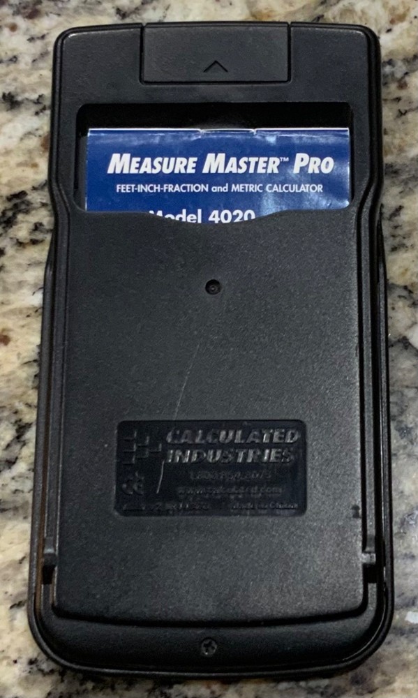 Measure Master Pro Calculator Model 4020 By Calculated Industries