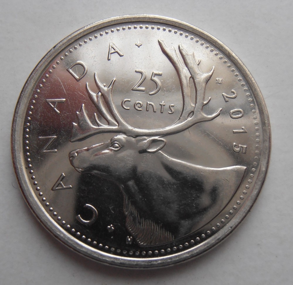 CANADA 25 CENTS 2015