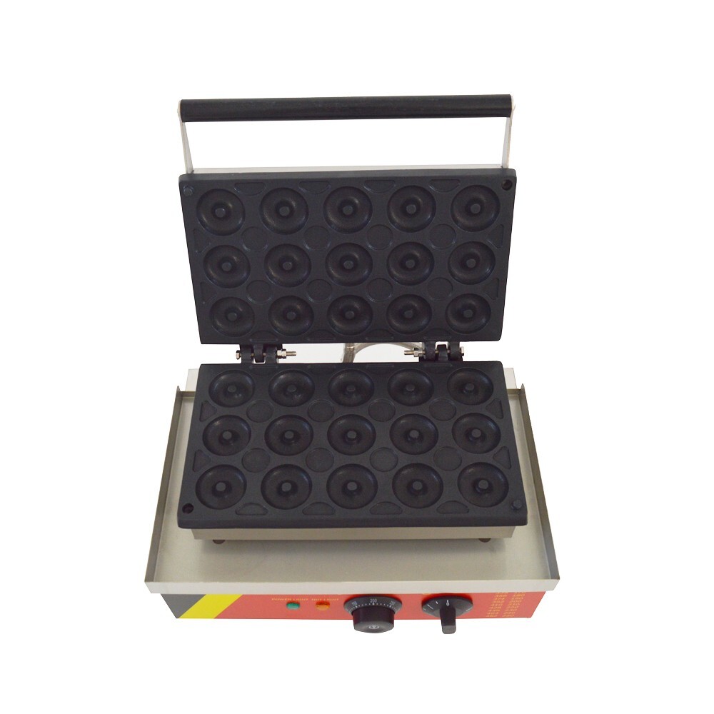 Electric Donut Maker Waffle Baking Machine Dessert Making Machine 15 Donuts 110V