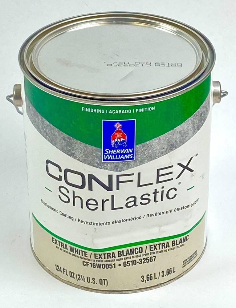 Sherwin Williams Conflex SherLastic CF16W0051 Extra White 124 oz