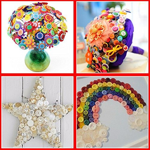 1600Pcs Shell Buttons for Crafts Assorted Sizes Button Shell in Bulk Shell Cr...
