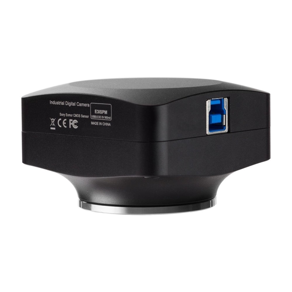 AmScope 20MP USB3.0 BSI C-mount Microscope Camera + Speed-boost Calibrate Slide