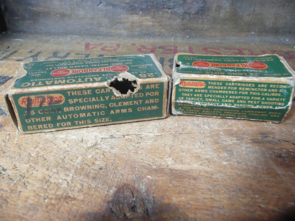 Vintage Kleanbore Empty Boxes .25 and .22