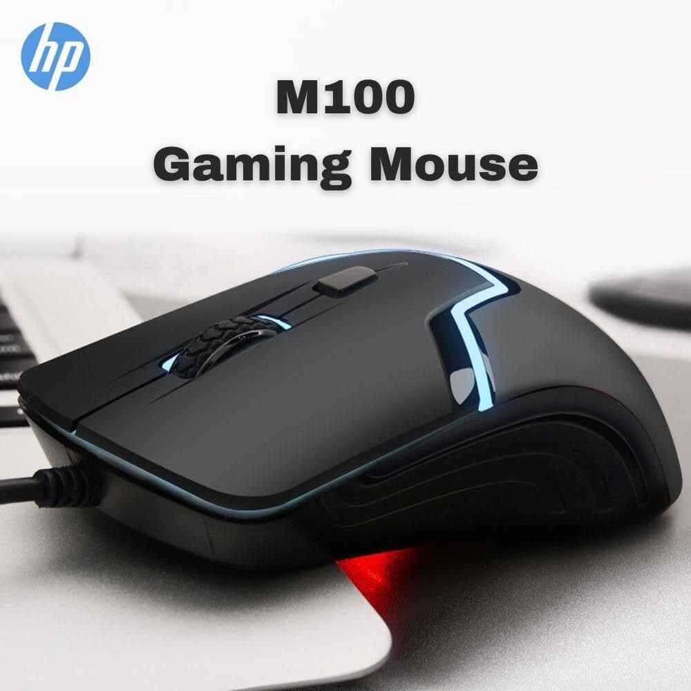 HP USB Wired Gaming Optical Mouse with LED Backlight