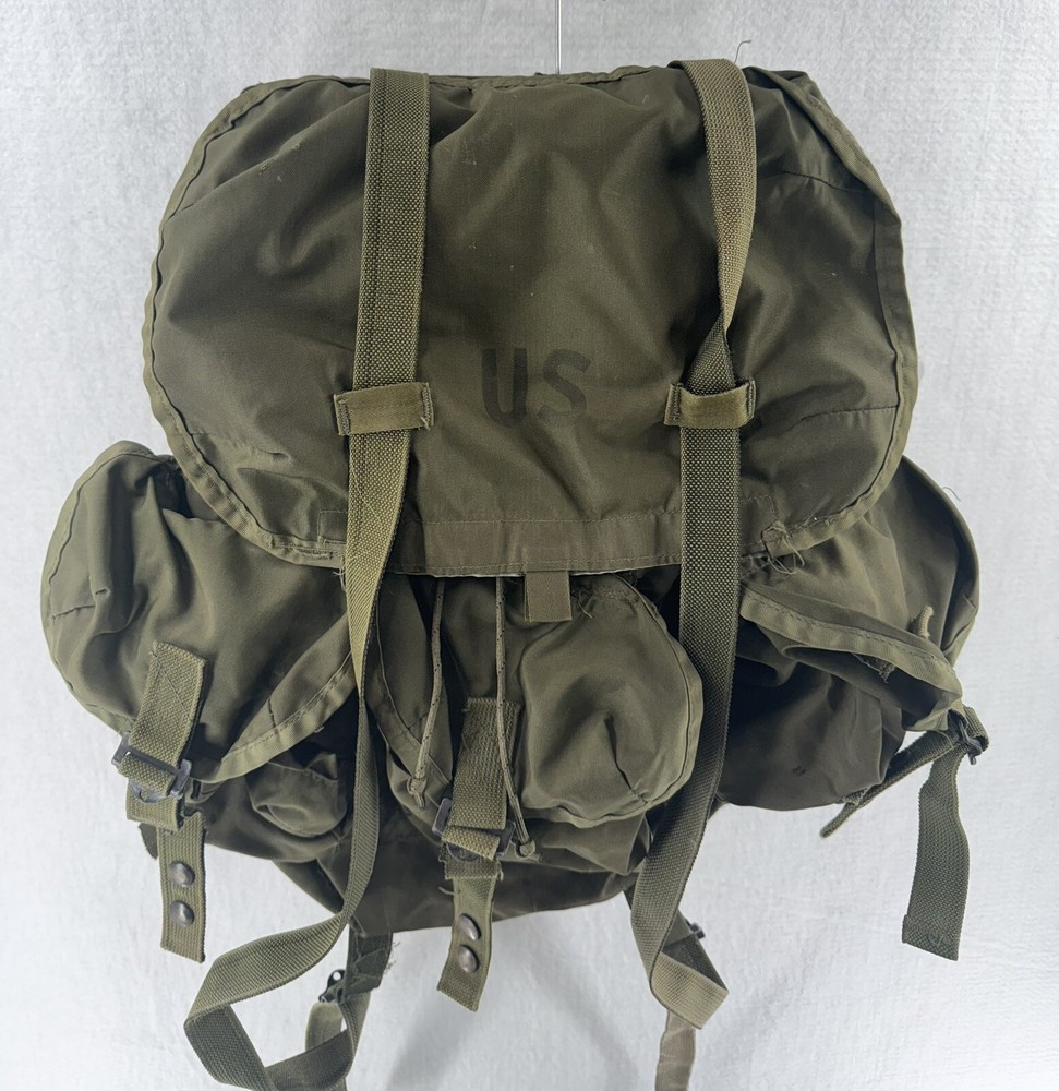 USGI LC-1 Alice Combat Field Pack Without Frame - Nylon Medium Backpack OD Vtg