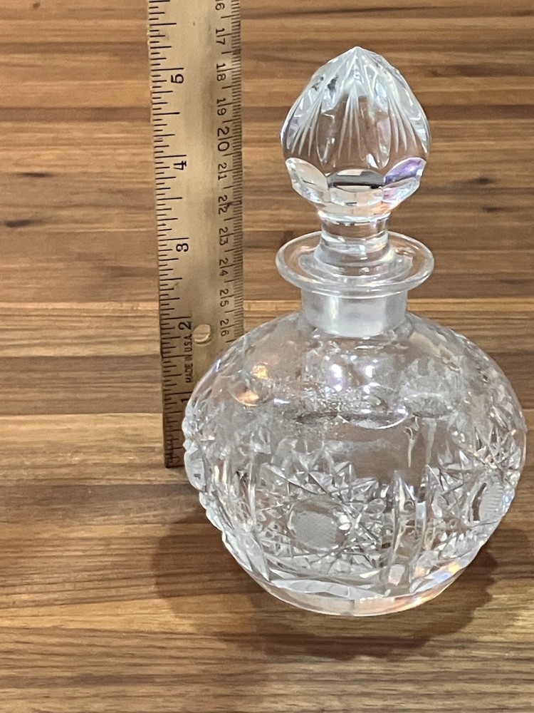 Vintage Cut Crystal Perfume Bottle