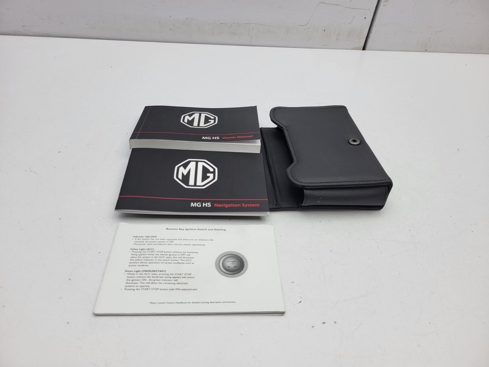 MG HS 2023 OPERATION OWNER MANUAL HANDBOOK WALLET