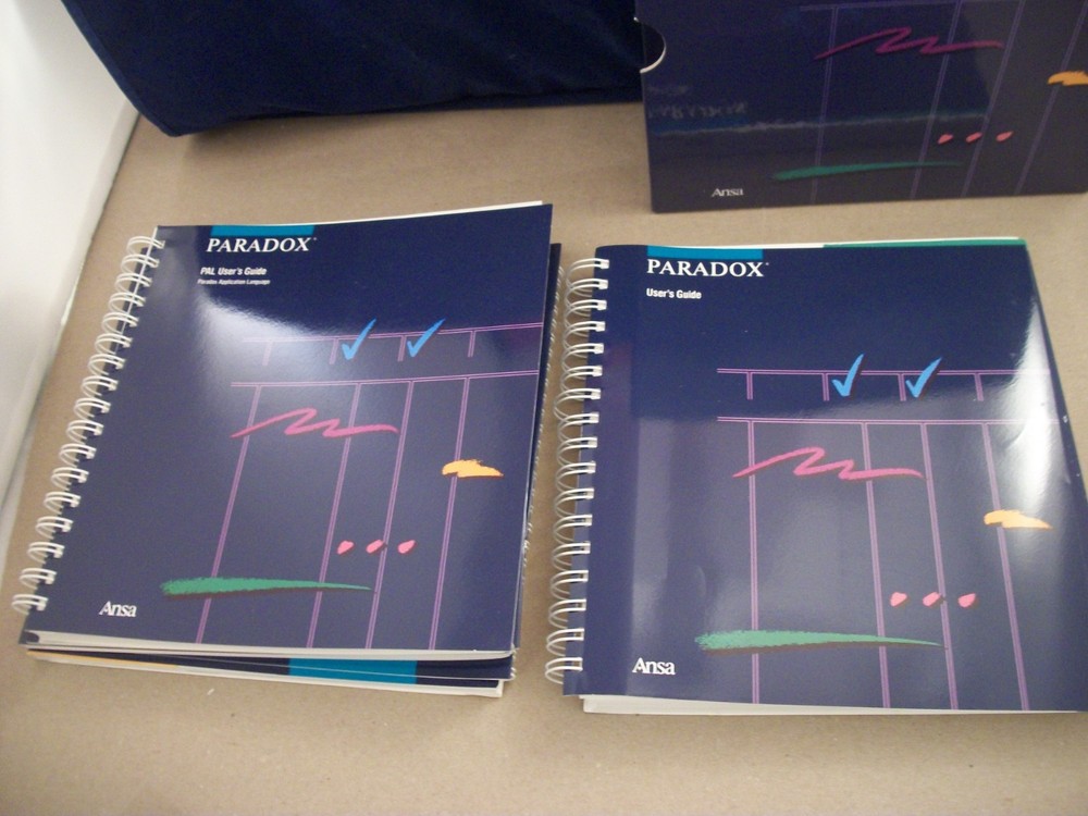 1985 Ansa Paradox Relational Database Software Version 1.1 MS-DOS 5.25 Disks
