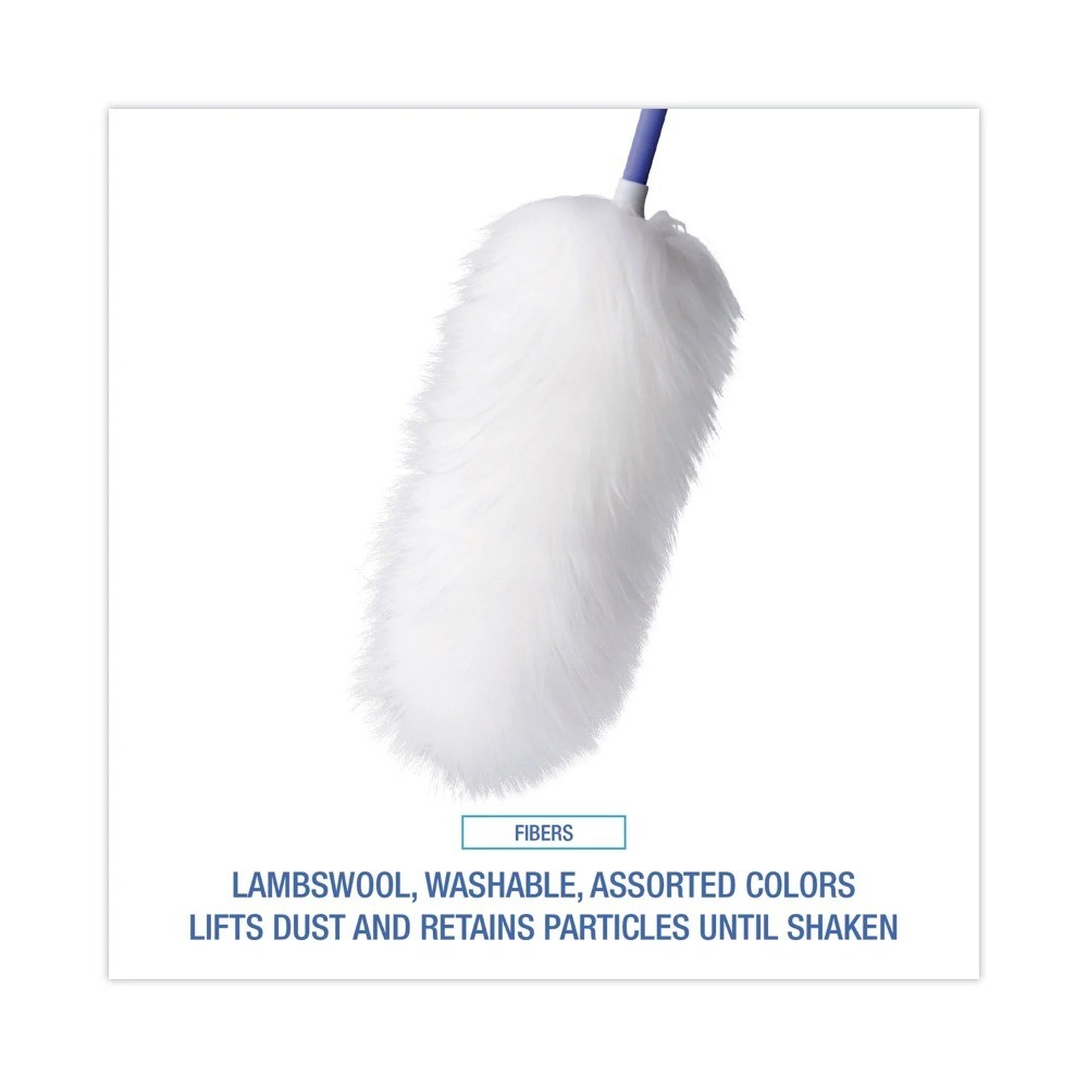 Extendable Lambswool Duster with Plastic Handle Adjusts from 35 to 48 Inches