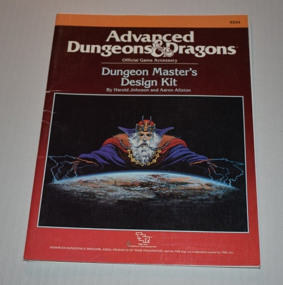 AD&D Accessory Dungeon Master's Design Kit 1988 TSR 9234 complete