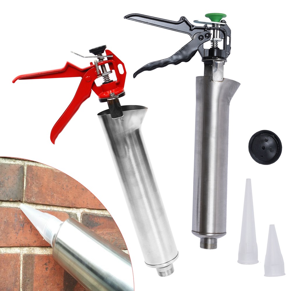 Mortar Pointing Grouting Gun Sprayer Applicator Tool for Cement lime w/2 Nozzle