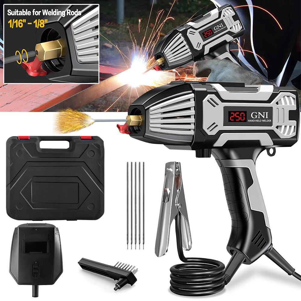 Handheld Welding Machine Digital IGBT Inverter with Welding Tool Set and Toolbox