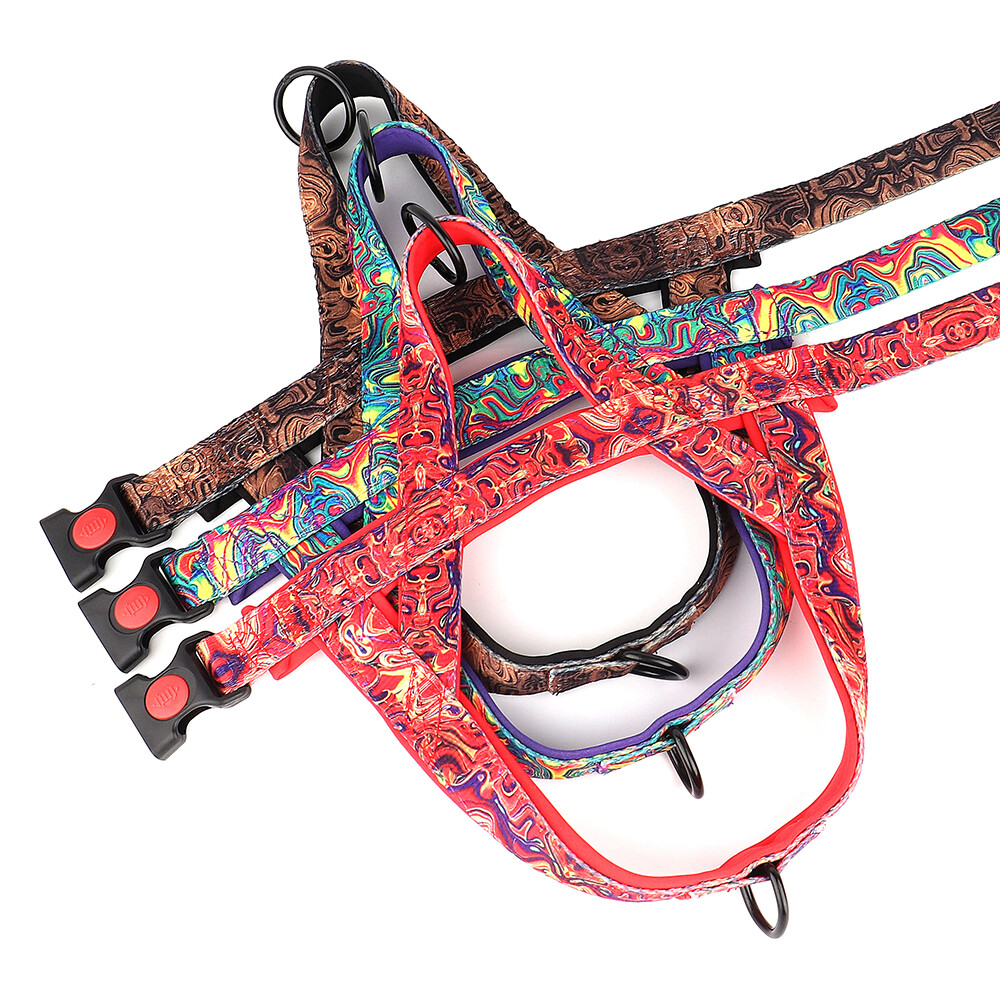 No Pull Dog Harness Nylon Soft Padded with Front Clip for Small Medium Large Dog