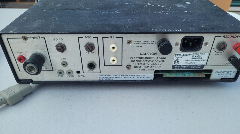 Testing Instrument Orion Research 701A PH Meter Ionalyzer Tested