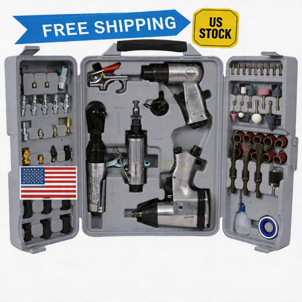 71-Piece Air Tool and Accessories Kit with Storage Case,Includes Power Ratchet