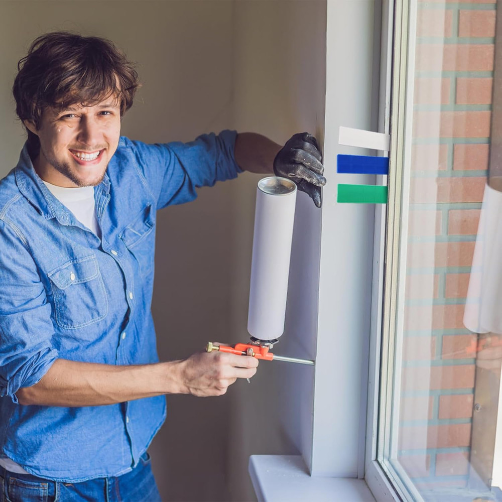 300 Pcs Plastic Flat Shims for Leveling 6 Size Structural Tile Composite Shims