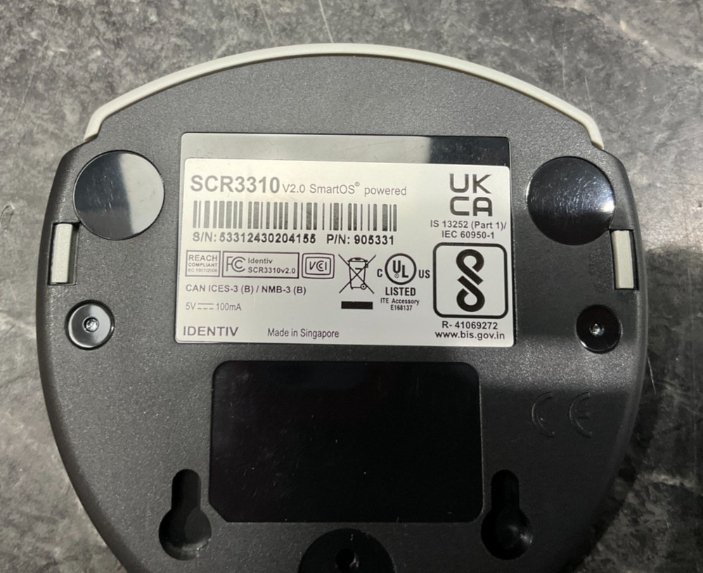 SCM USB Smart Card Reader SCR3310V2GSA ✅ ❤️️ ✅ ❤️ NEW! ✅ ❤️️ ✅ ❤️