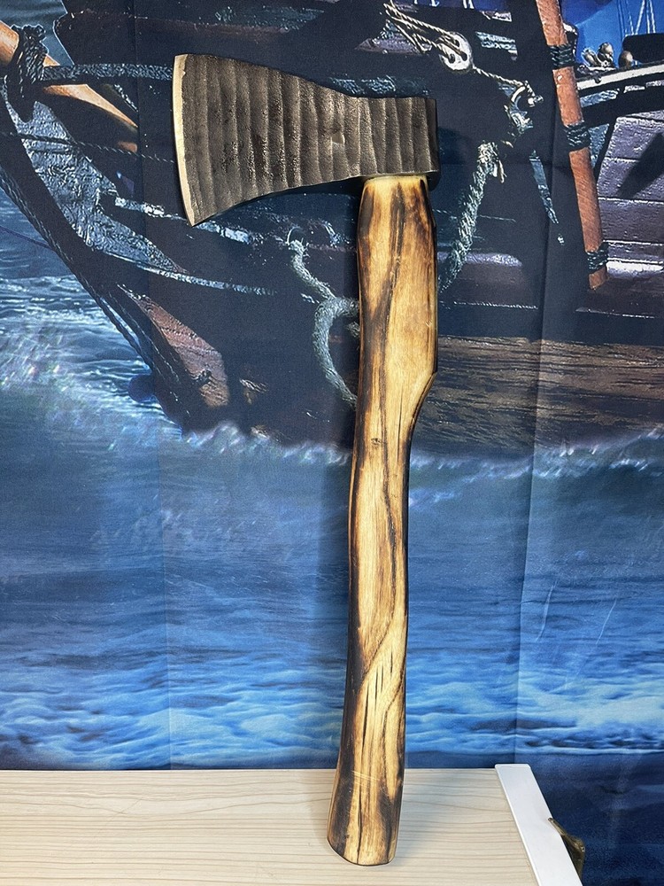 custom handmade wooden handle axe