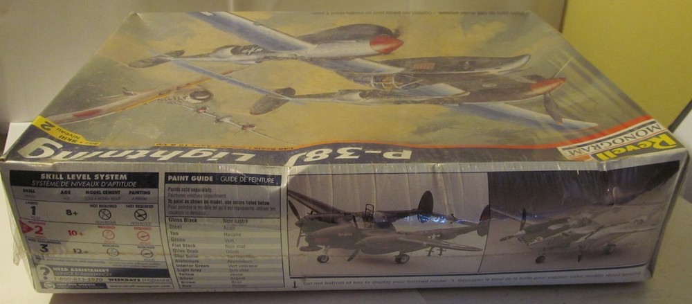 Revell Monogram P-38J Lightning model kit 1:48 85-5879
