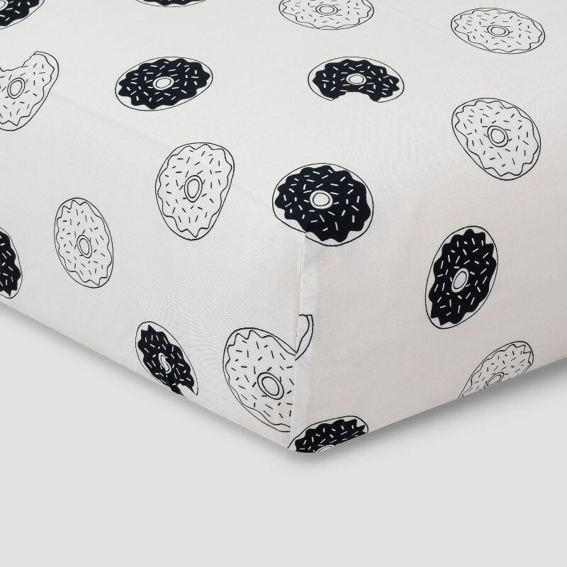 Layette by Monica + Andy Fitted Crib Sheet - Oh, Donut Even Pattern