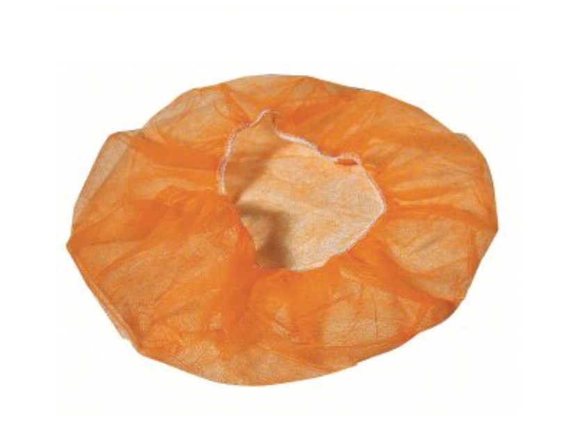 100 PC BOUFFANT CAP ORANGE HAIR NET polypropylene