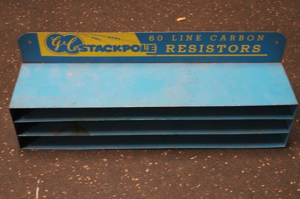 GC Stackpole Resistors 50 Line Carbon Display Cabinet