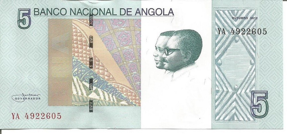.ANGOLA  5 KWANZAS 2012