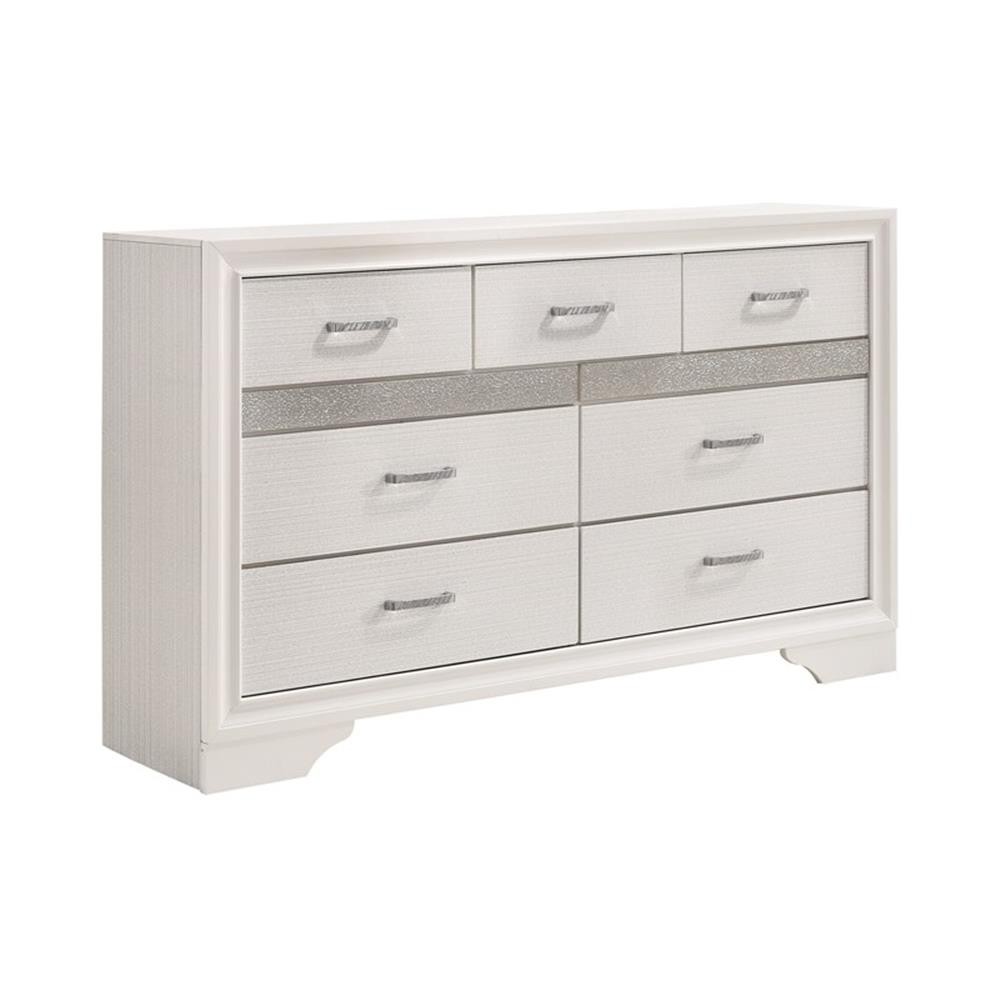 Coaster Miranda 5-Piece Wood Queen Storage Panel Bedroom Set in White