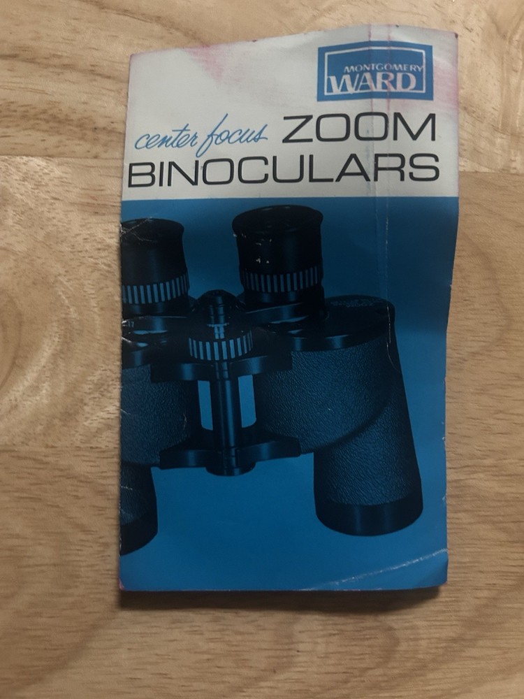 Montgomery Ward Vintage Binoculars With Case