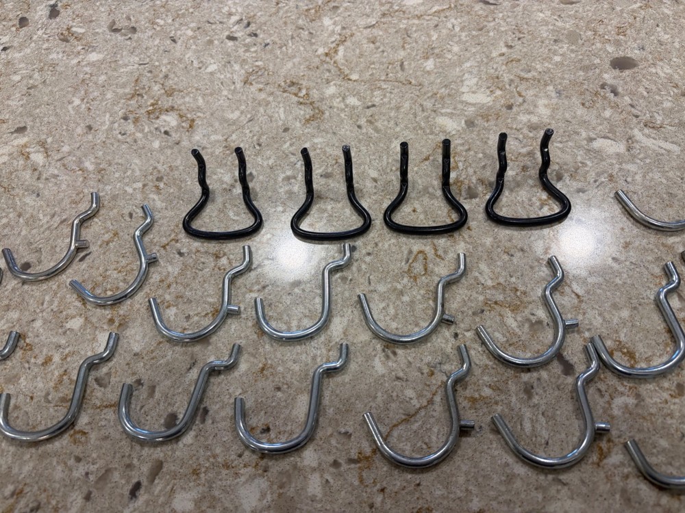 Pegboard Accessories for Organizing Tools in Workshop, Garage - 1/4 In Peg Board