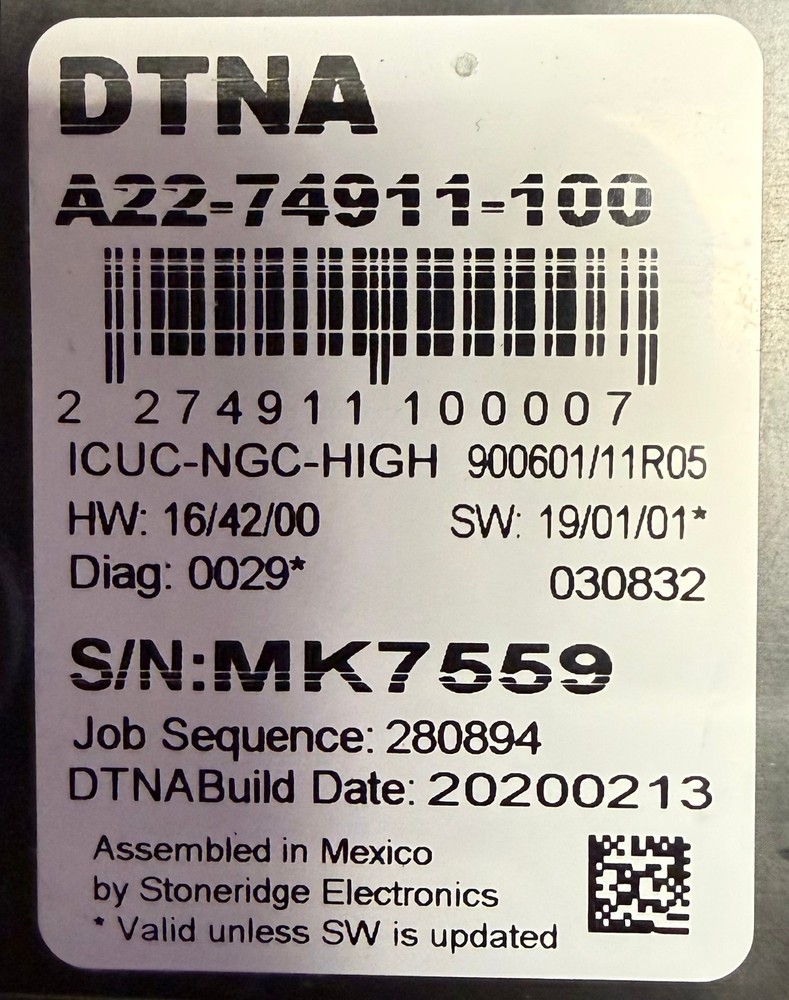 FREIGHTLINER Cascadia Instrument Panel/Cluster A22-74911-100