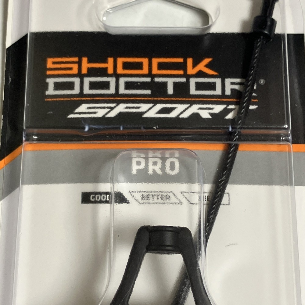Shock Doctor Pro Strapped Mouth Guard Black Basic All Around Performance Age 11+