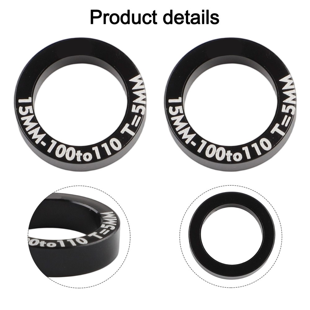 1 Pair Aluminum Bicycle Hub Conversion Spacers for BOOST Hub Gaskets Kit