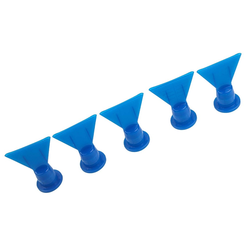 5pcs Accessories Wave Shape Silicon Cone Caulking Spare Part Flat Nozzle//