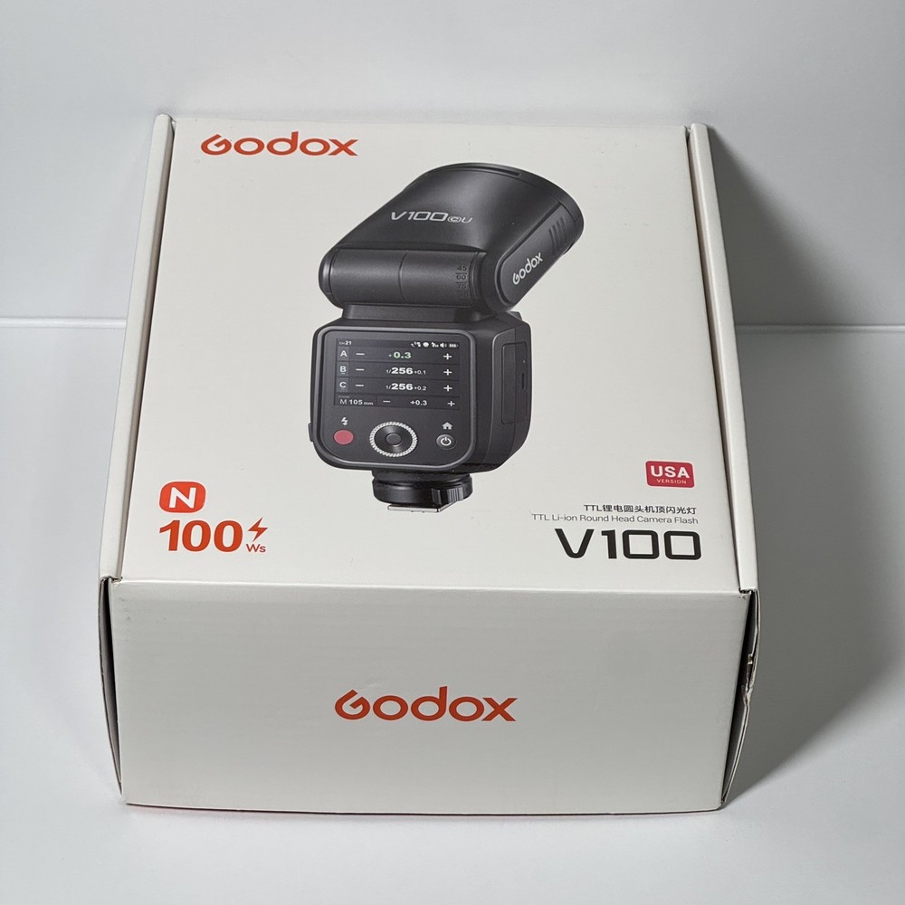 GODOX V100N U Flash - Magnetic ring - Ships UPS Ground