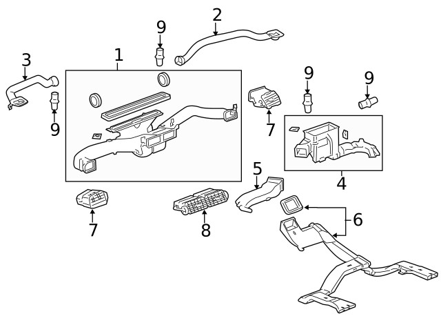 Genuine GM Floor Duct 15274329