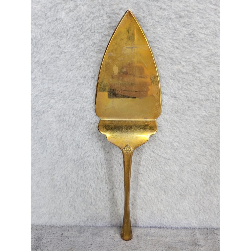 Studio Silversmiths Gold Tone Cake Server Pie Server Serving Utensil