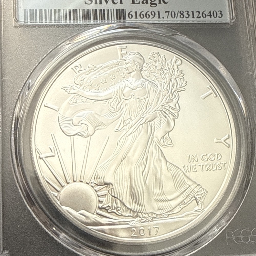 2017 PCGS MS70 American Silver Eagle First Strike Graded & Fast Shipping!!!