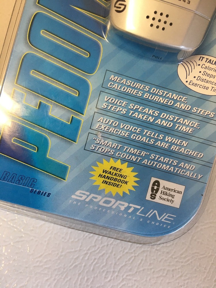 2003 Sportline Talking Calorie Counter Pedometer Model 343 Basic Series NEW