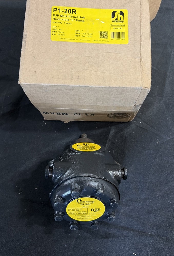 SID HARVEY'S P1-20R Model J3 Oil Pump / Fuel Unit Single Stage