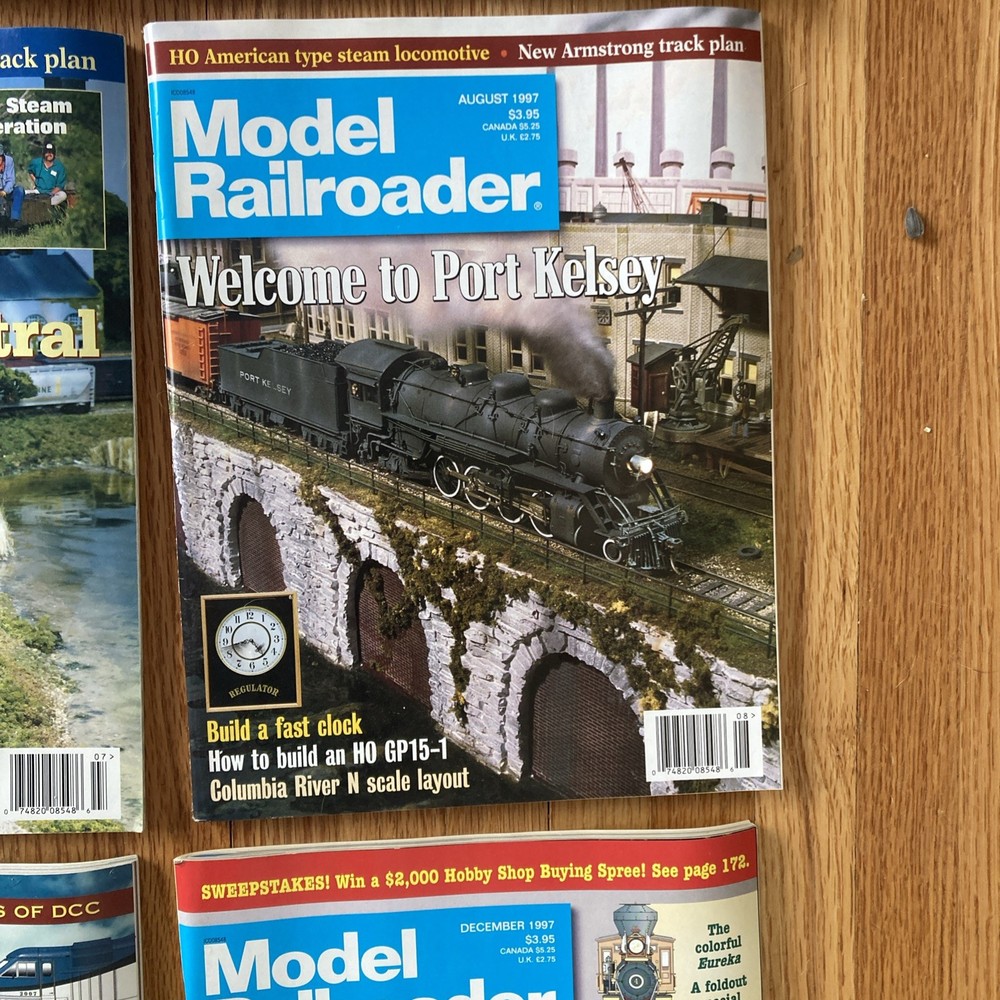 Model Railroader Magazine 1997- 12 Issues