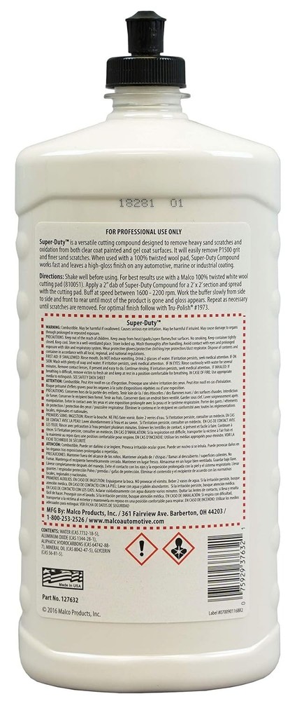 High-Performance 32 oz. Heavy Duty Compound for Professional Detailing & Buffing