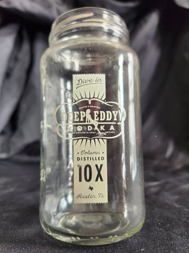 Deep Eddy Vodka Mason Jar Drinking Glass Austin Texas