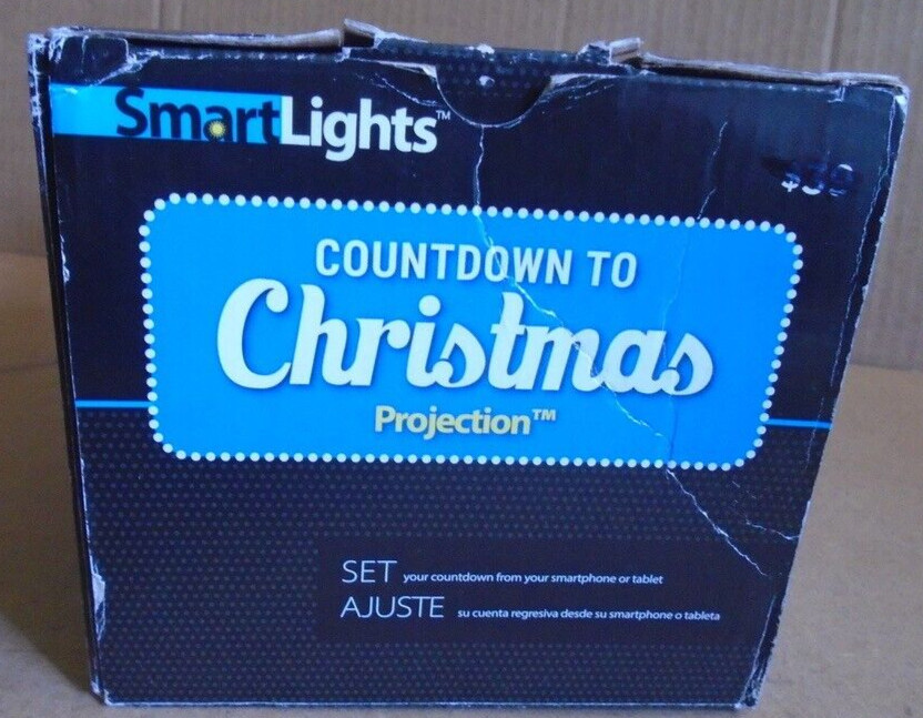 Gemmy Smart Lights Bluetooth Countdown to Christmas Projection