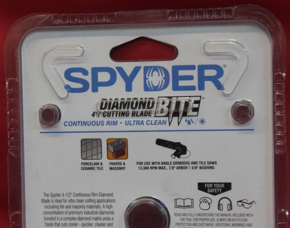 Diamond Cutting Blade SPYDER 4 1/2” 14101